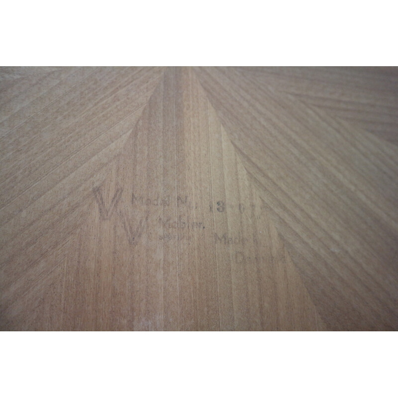 Table basse ronde en palissandre par W Mobler Spottrup  - 1970