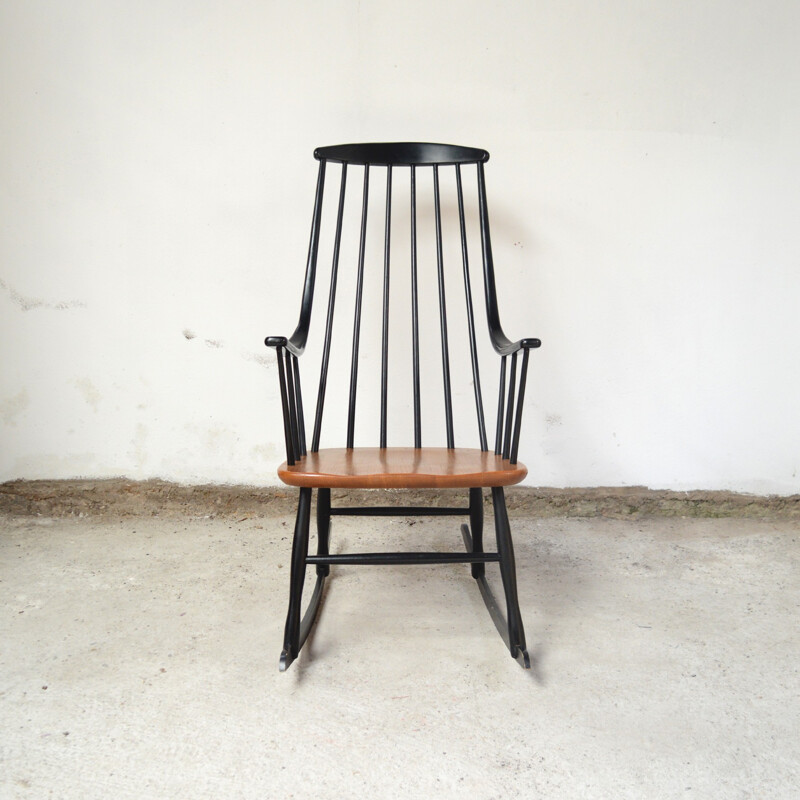 Mid-century Scandinavian "Grandessa" rocking chair by Lena Larsson - 1960s