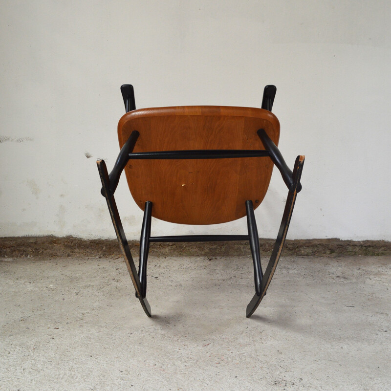 Fauteuil à bascule "Grandessa" vintage scandinave de Lena Larsson - 1960