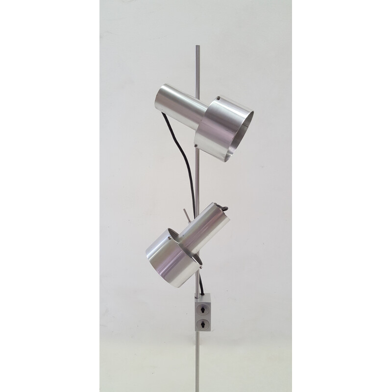 TA spot aluminum floor lamp by Peter Nelson for Architectural Lighting Company - 1960s