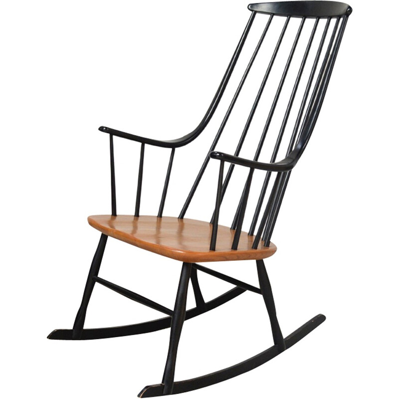 Mid-century Scandinavian "Grandessa" rocking chair by Lena Larsson - 1960s