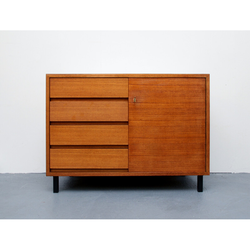 Vintage teak sideboard with drawers - 1960s