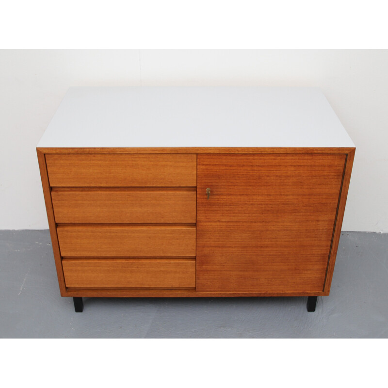 Vintage teak sideboard with drawers - 1960s