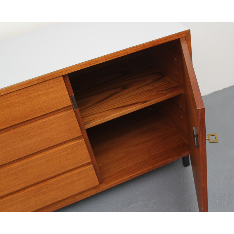 Vintage teak sideboard with drawers - 1960s