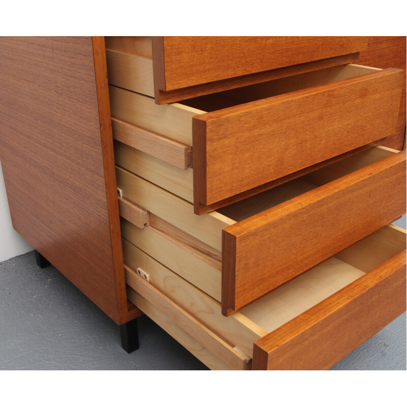 Vintage teak sideboard with drawers - 1960s