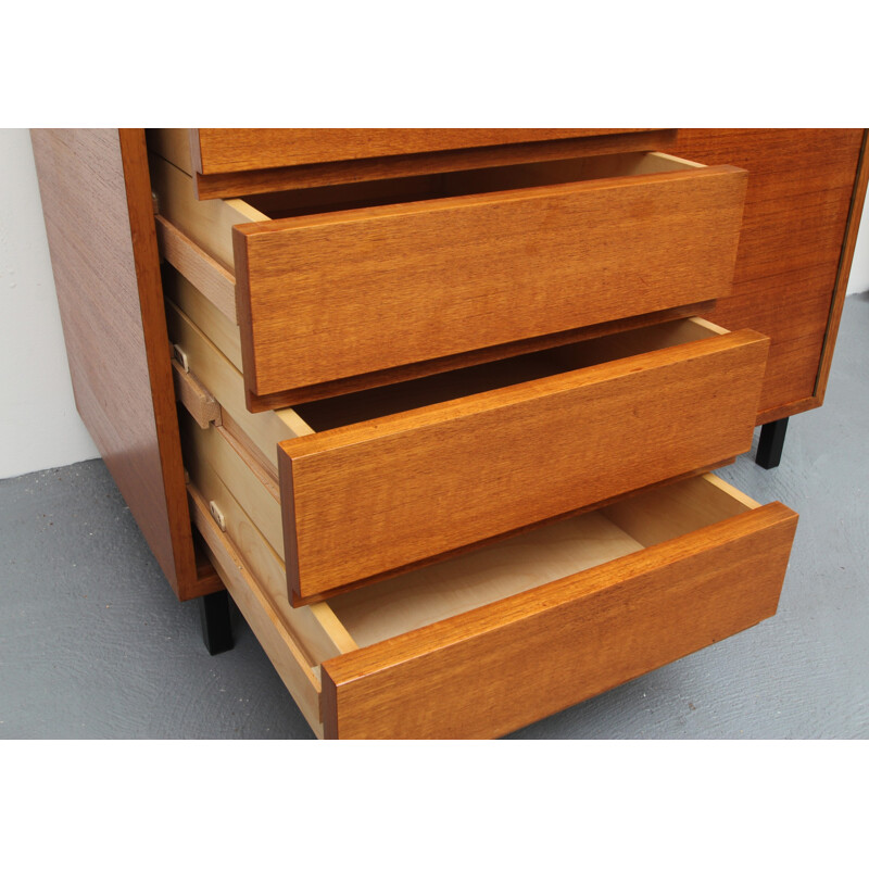 Vintage teak sideboard with drawers - 1960s