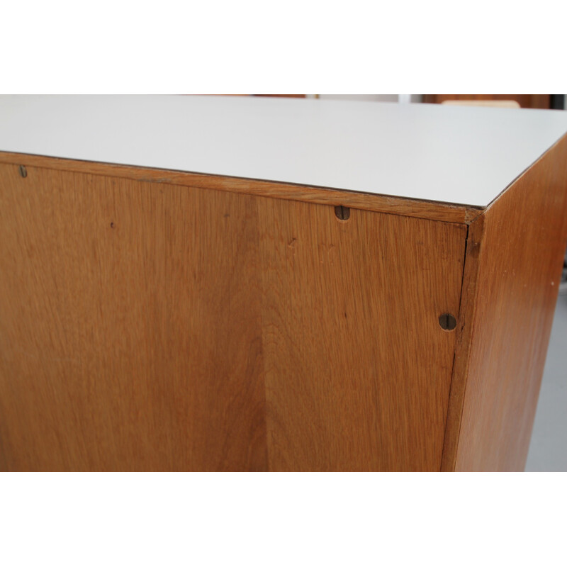 Mid-centuty oakwood sideboard with 6 drawers produced by FDD - 1960s