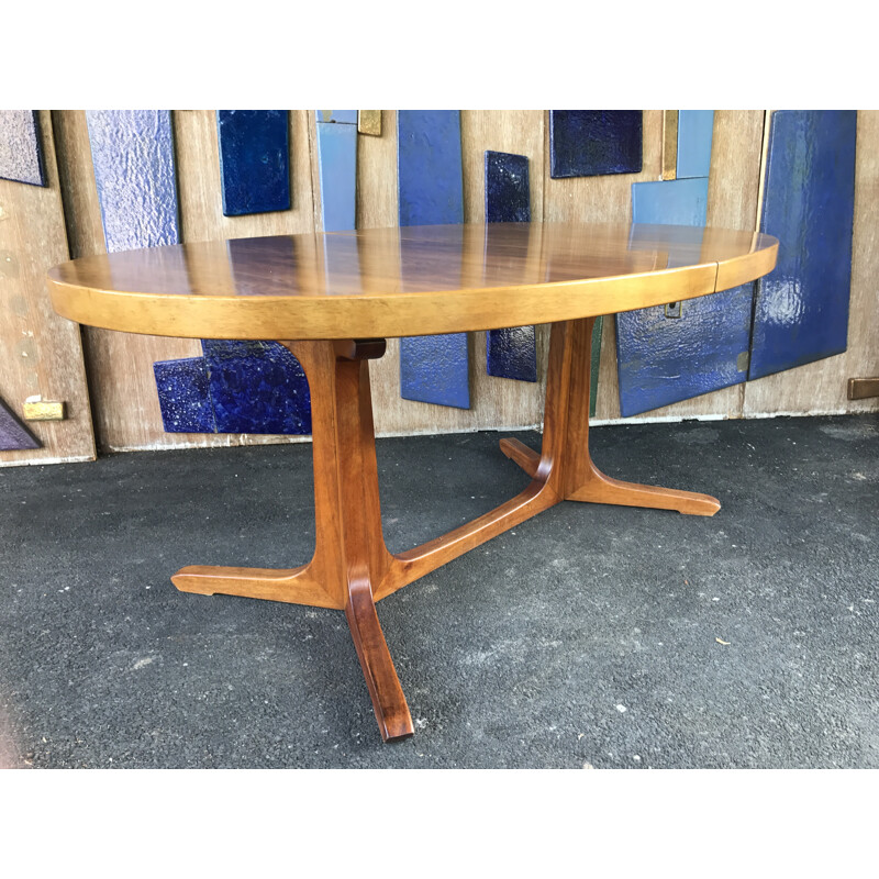 Mid-century Baumann dining table in wood - 1960s