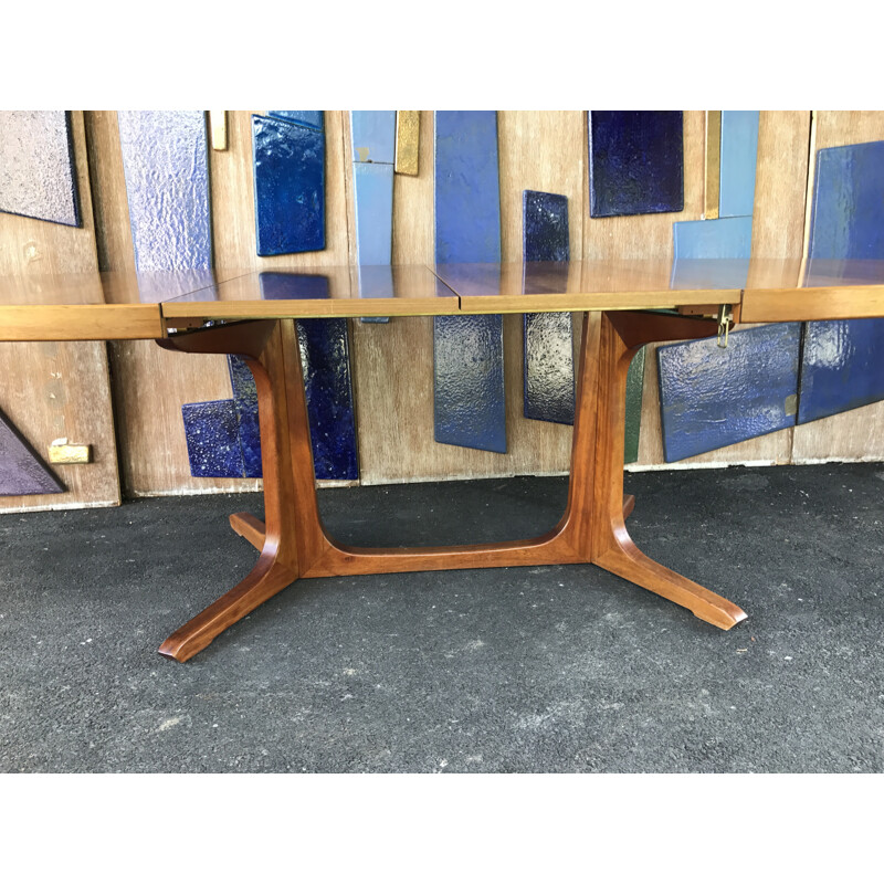 Mid-century Baumann dining table in wood - 1960s