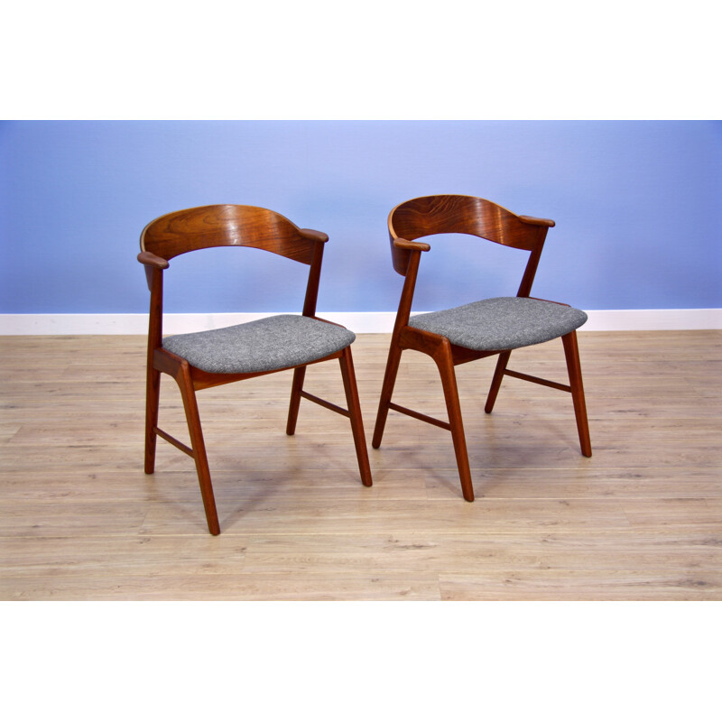 Set of 2 dining chairs by Kai Kristiansen - 1950s