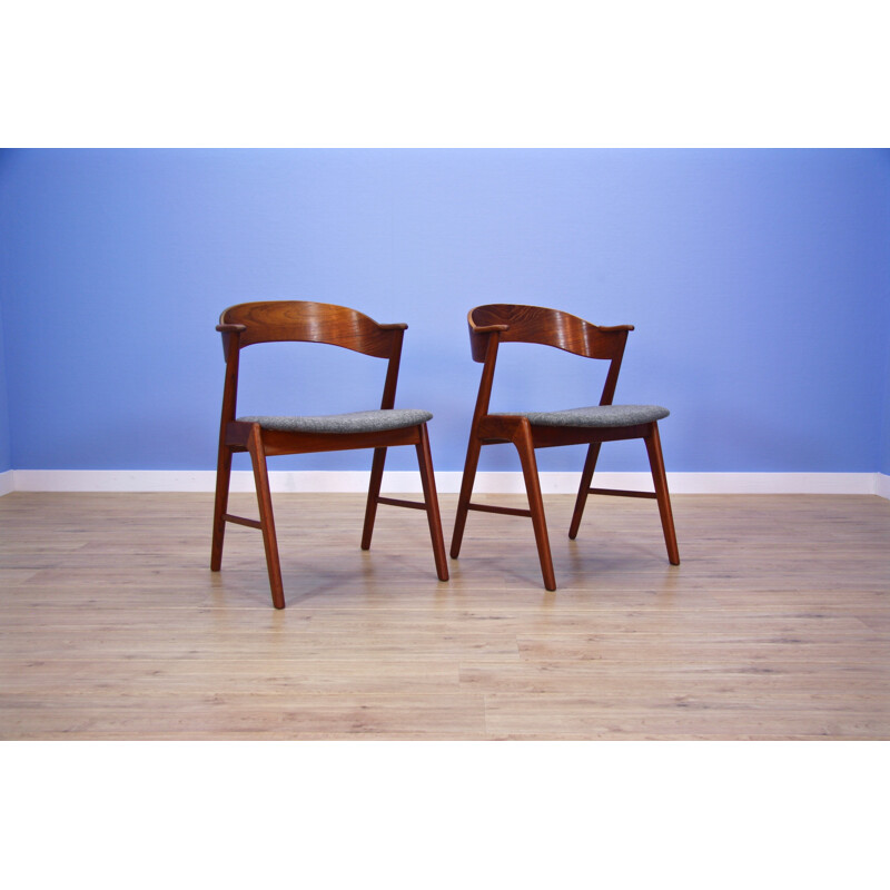 Set of 2 dining chairs by Kai Kristiansen - 1950s