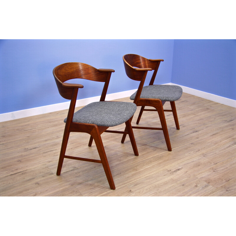 Set of 2 dining chairs by Kai Kristiansen - 1950s