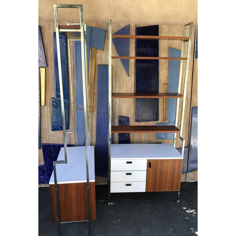 Mid century bookcase with shelves - 1950s