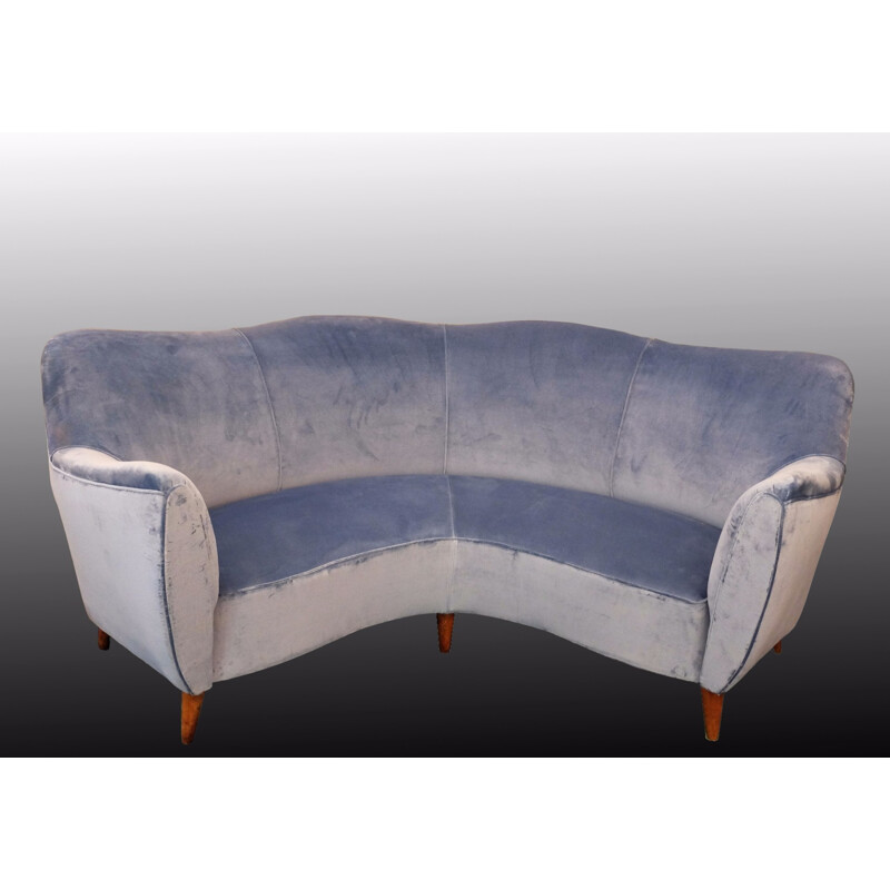 Curved sofa by G. Veronesi - 1950s