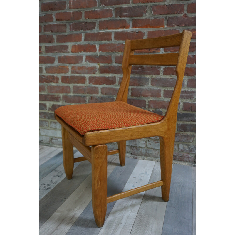 Set of 6 Raphael dining chairs by Guillerme and Chambron for votre Maison - 1960s