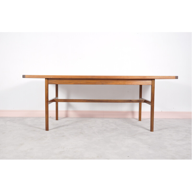 Mid-century dining table in walnut by Jens Risom for William Latchford & Sons - 1960s