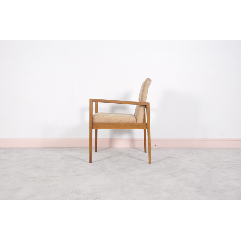 Ensemble de 6 fauteuils en noyer de Jens Risom - 1960