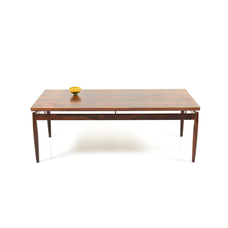 Rectangular Scandinavian rosewood table by Grete Jalk - 1960s