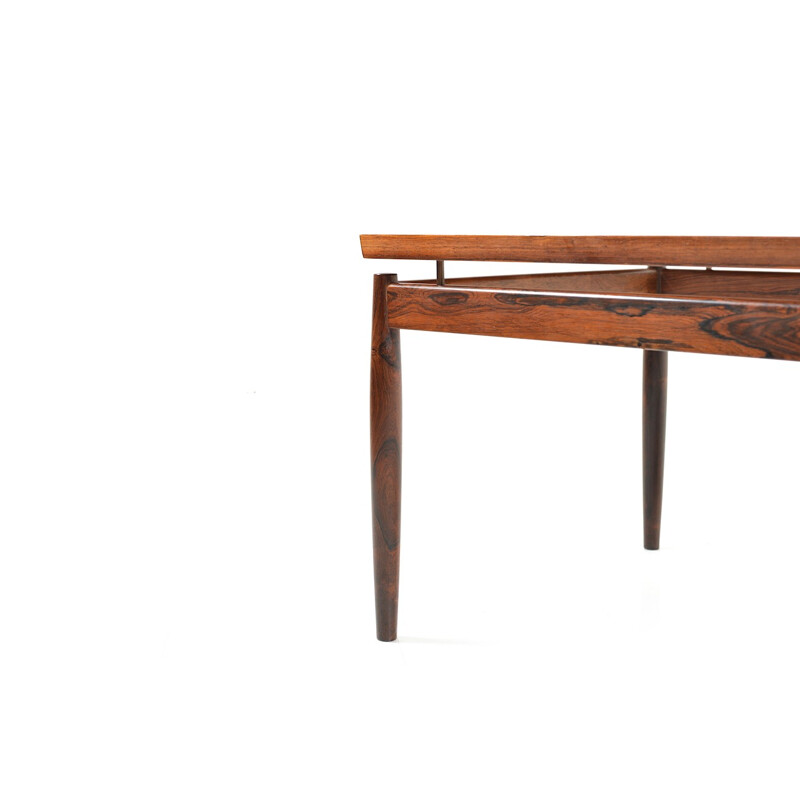 Rectangular Scandinavian rosewood table by Grete Jalk - 1960s