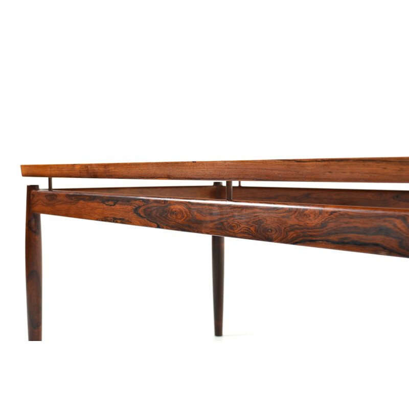 Rectangular Scandinavian rosewood table by Grete Jalk - 1960s