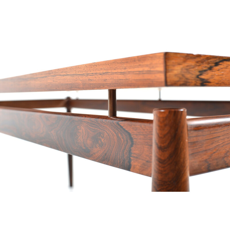 Rectangular Scandinavian rosewood table by Grete Jalk - 1960s