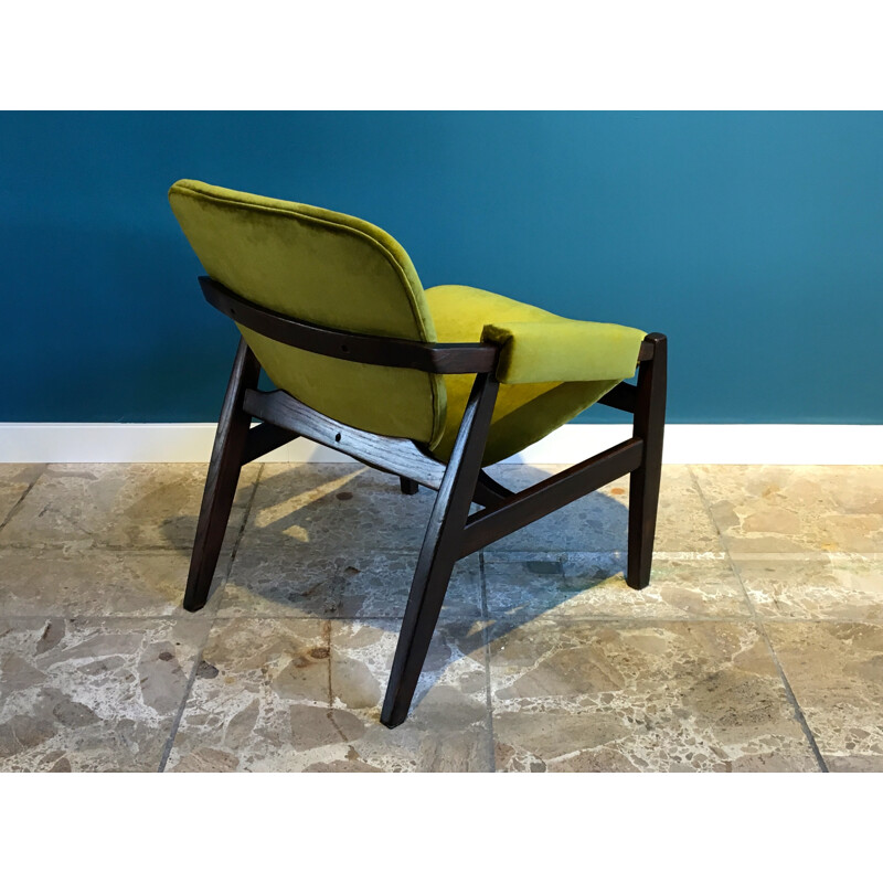 Green Italian armchair produced by Pizzetti - 1960s