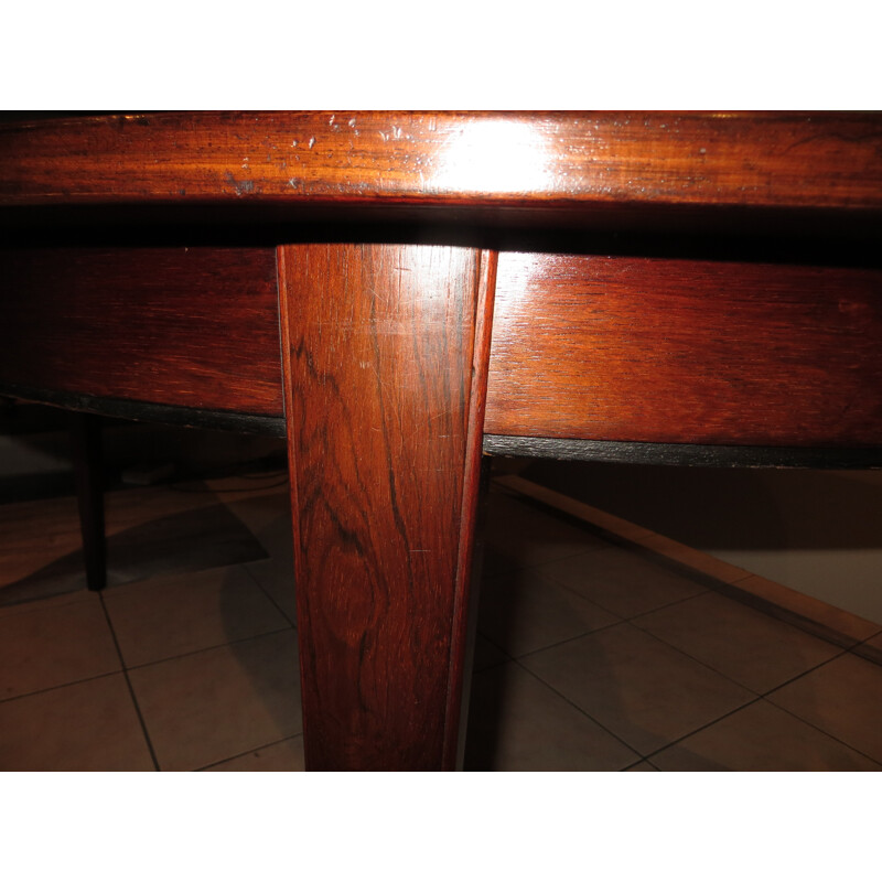 Danish rosewood extendable dining table by Gunni.Omann - 1960s