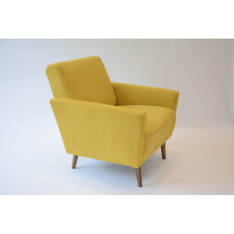 Fauteuil vintage jaune - 1960