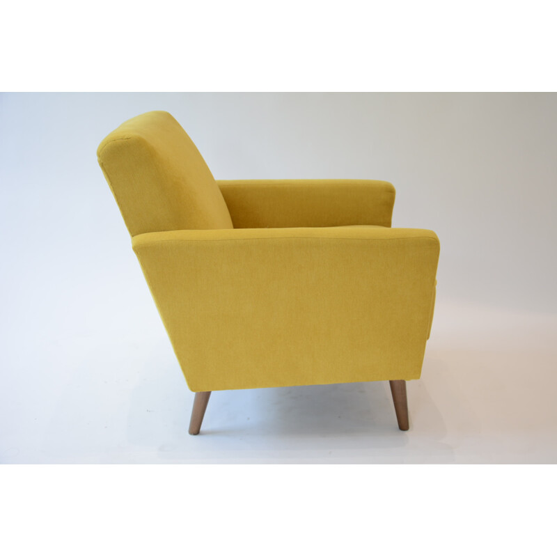 Fauteuil vintage jaune - 1960