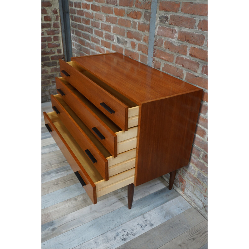 Mid-century chest of drawers in teak - 1960s