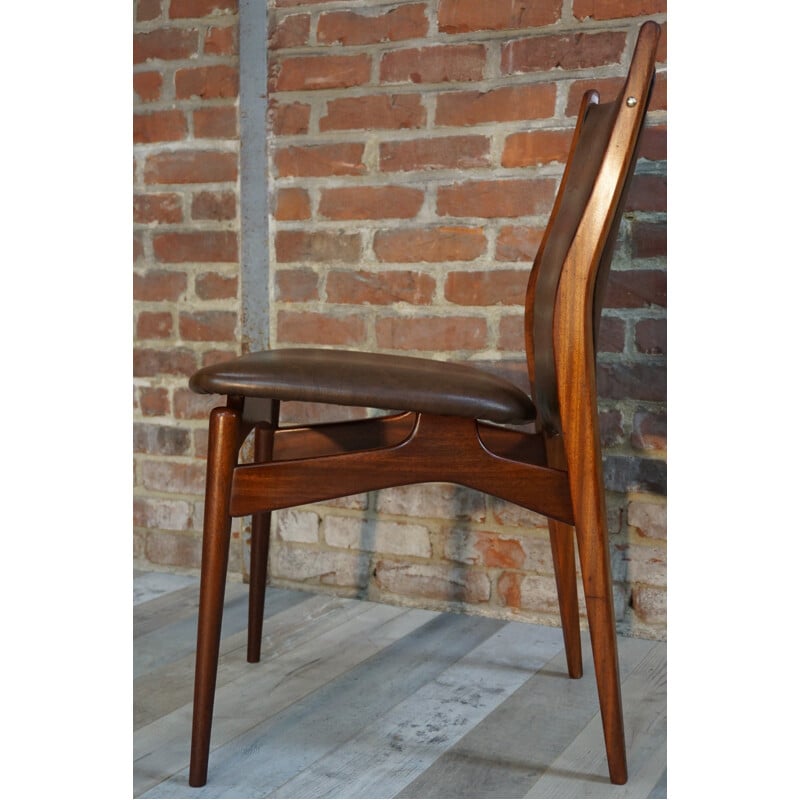 Suite de 4 chaises vintage de Jos De Mey pour Van Den Berghe - 1950 