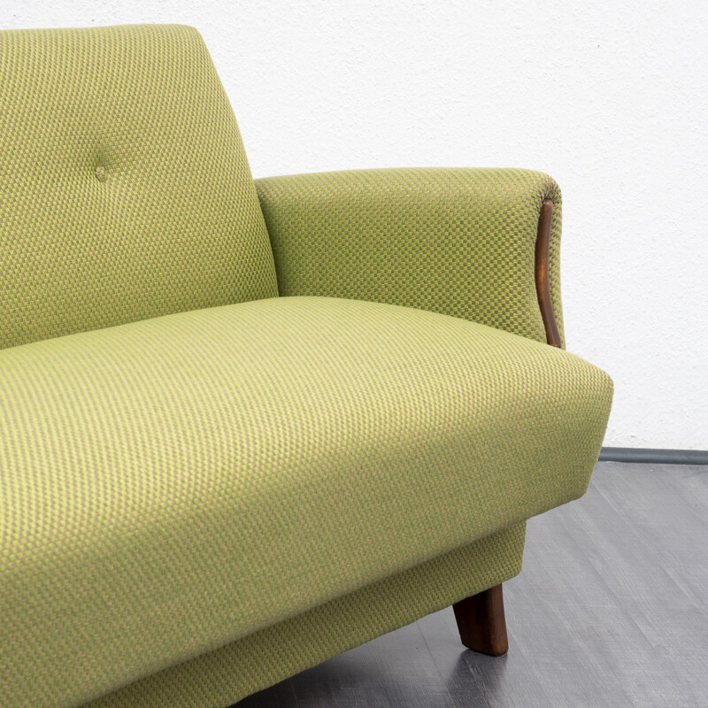 Mid century green sofa - 1960s