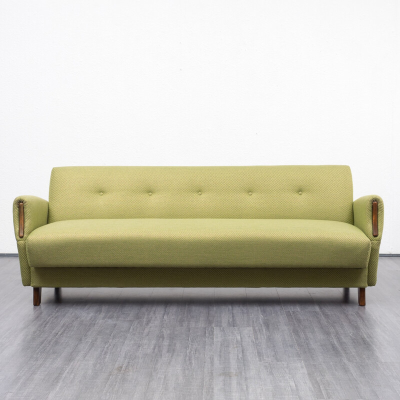 Mid century green sofa - 1960s