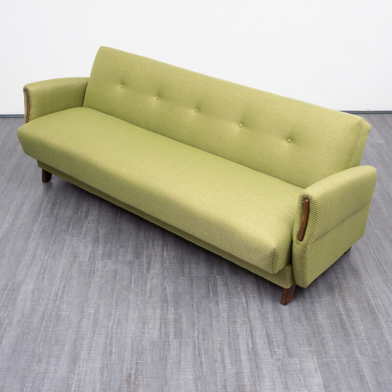 Mid century green sofa - 1960s