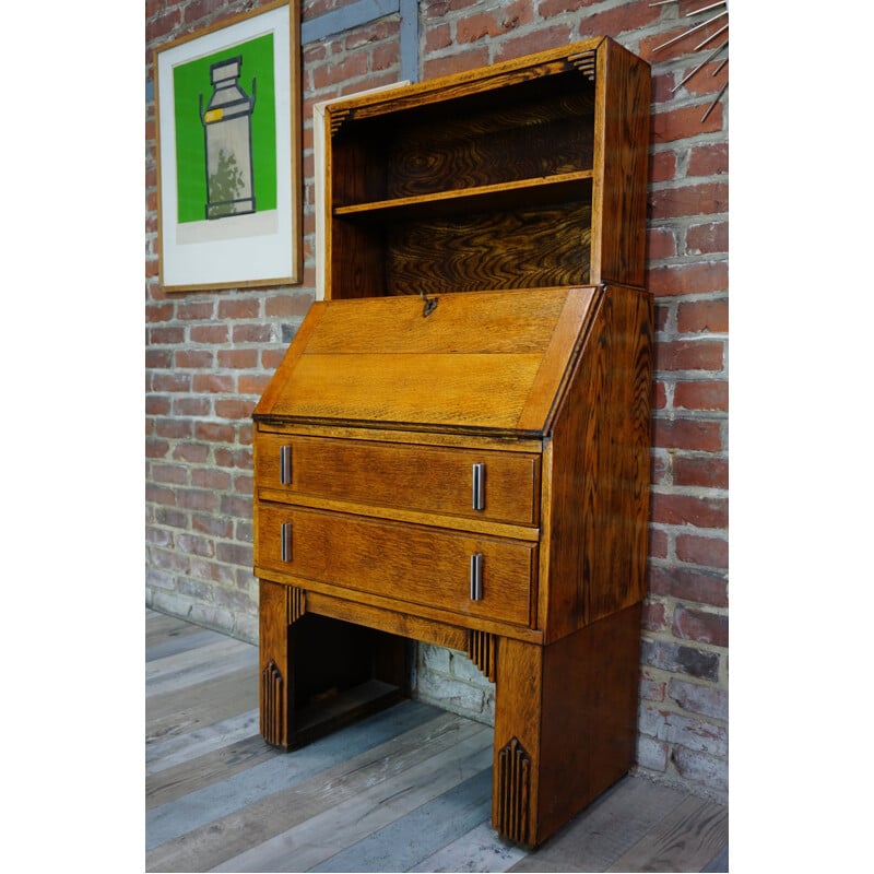 Mid century French wooden secretary - 1930s