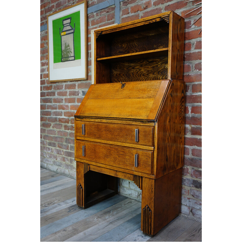 Mid century French wooden secretary - 1930s