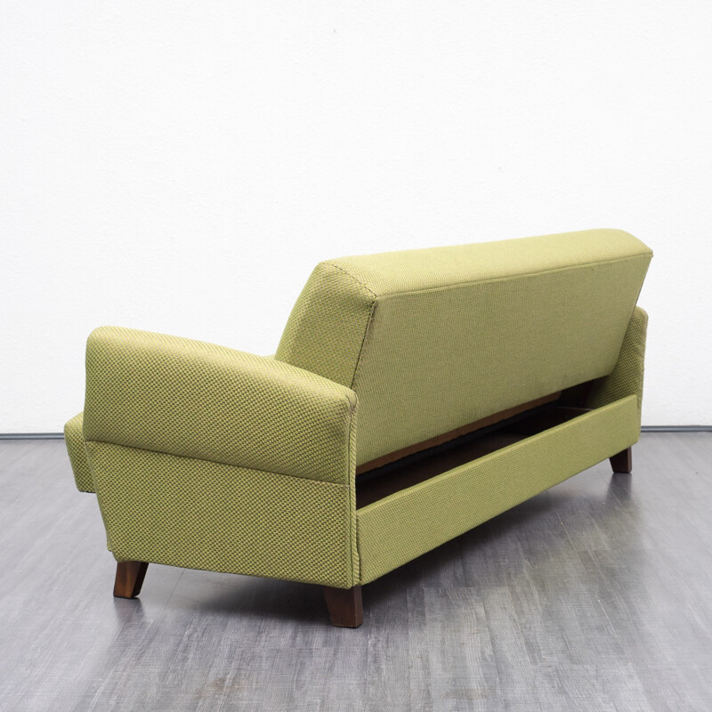 Mid century green sofa - 1960s