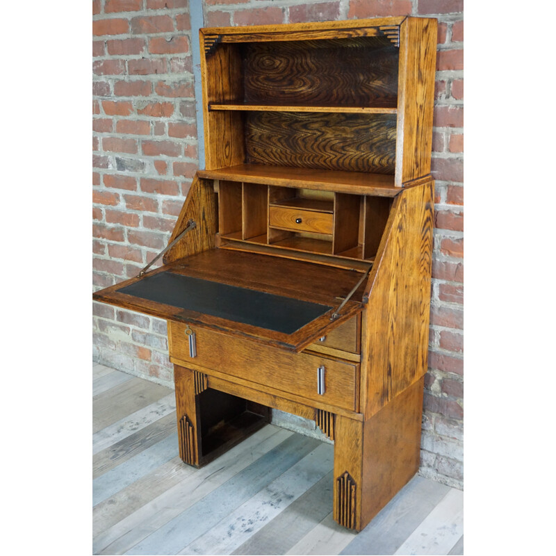 Mid century French wooden secretary - 1930s