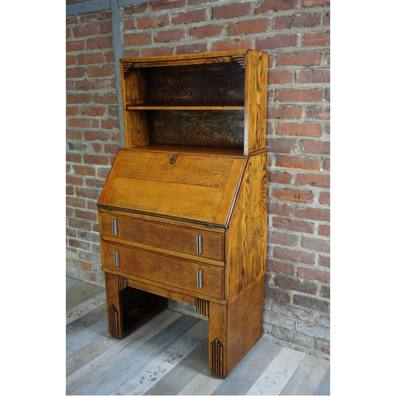 Mid century French wooden secretary - 1930s