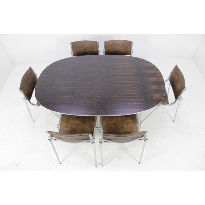 Dining table in rosewood by Piet Hein for Fritz Hansen - 1970s