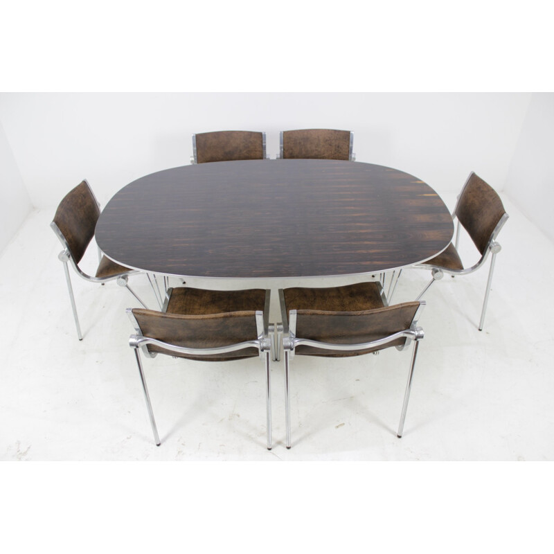 Dining table in rosewood by Piet Hein for Fritz Hansen - 1970s