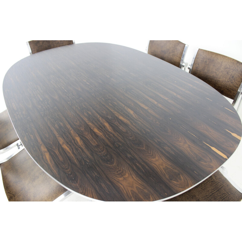 Dining table in rosewood by Piet Hein for Fritz Hansen - 1970s