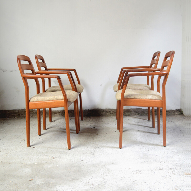 Set of 4 armchairs produced by Dyrlund - 1960s