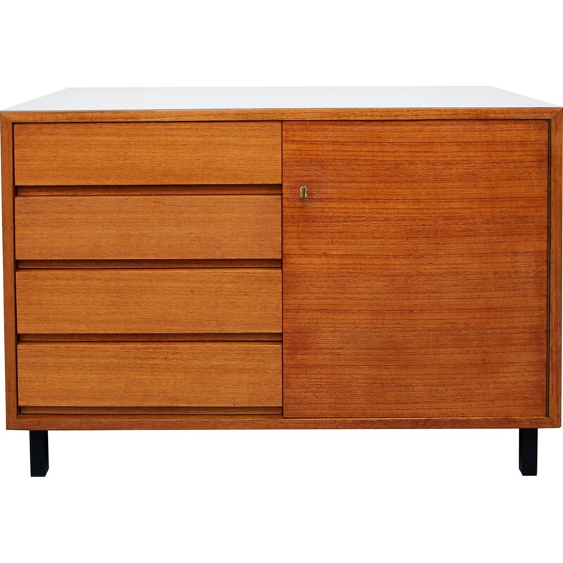 Vintage teak sideboard with drawers - 1960s