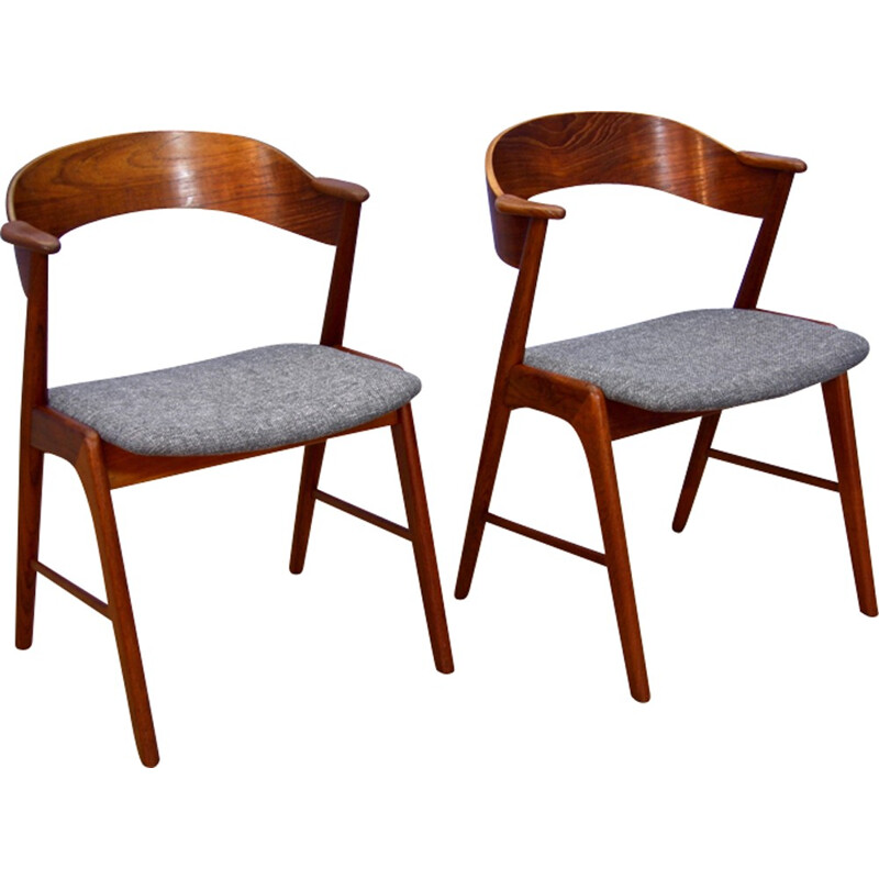 Set of 2 dining chairs by Kai Kristiansen - 1950s