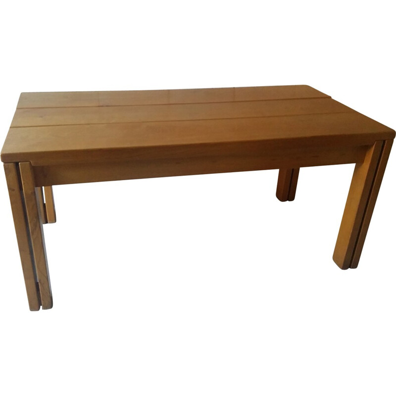 Elm dining table by Regain - 1980s