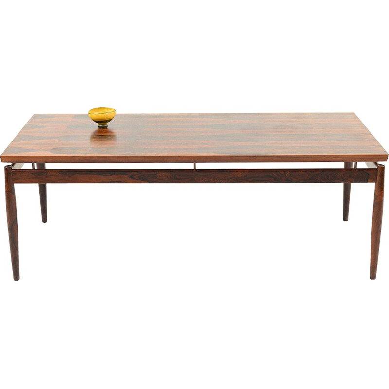 Rectangular Scandinavian rosewood table by Grete Jalk - 1960s