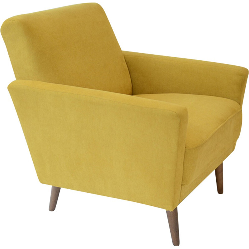 Mid-century yellow armchair - 1960s 