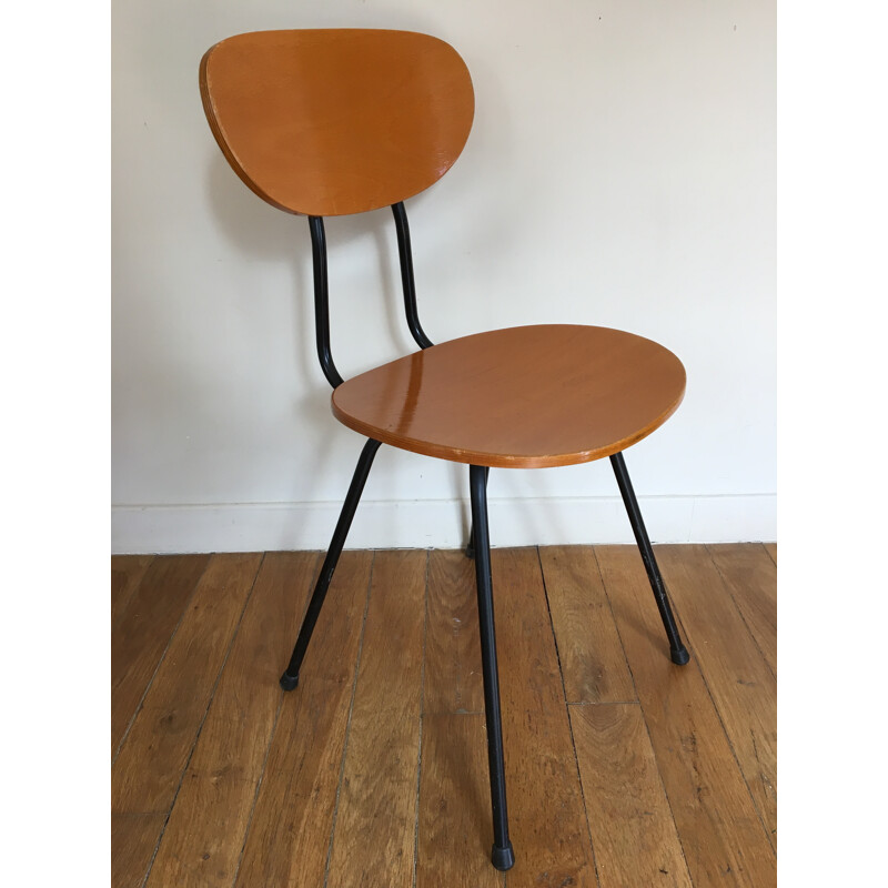 Set of 4 wooden chairs - 1960s