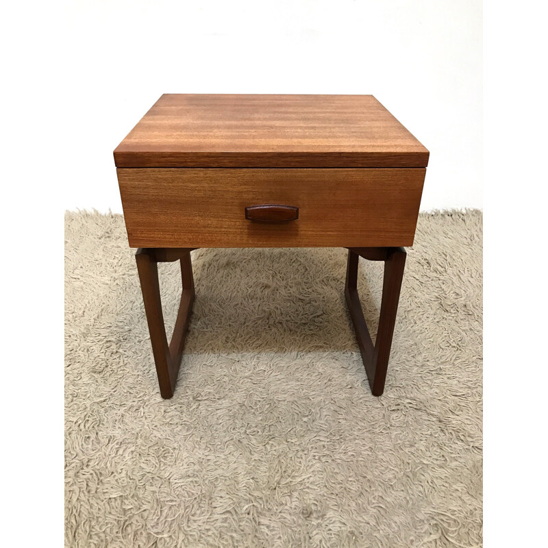 Original mid century Quadrille bedside table by Roger Bennett - 1960s